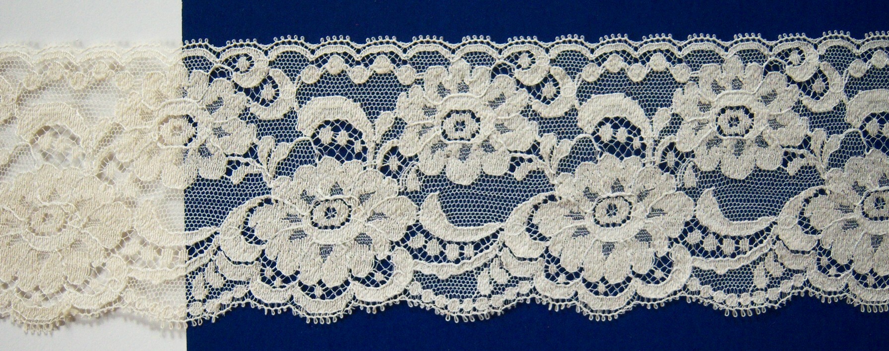 New French Ecru 3 1/2" Nylon Lace