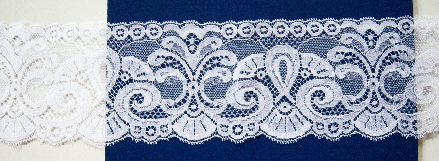 White Nylon 3 1/2" Lace