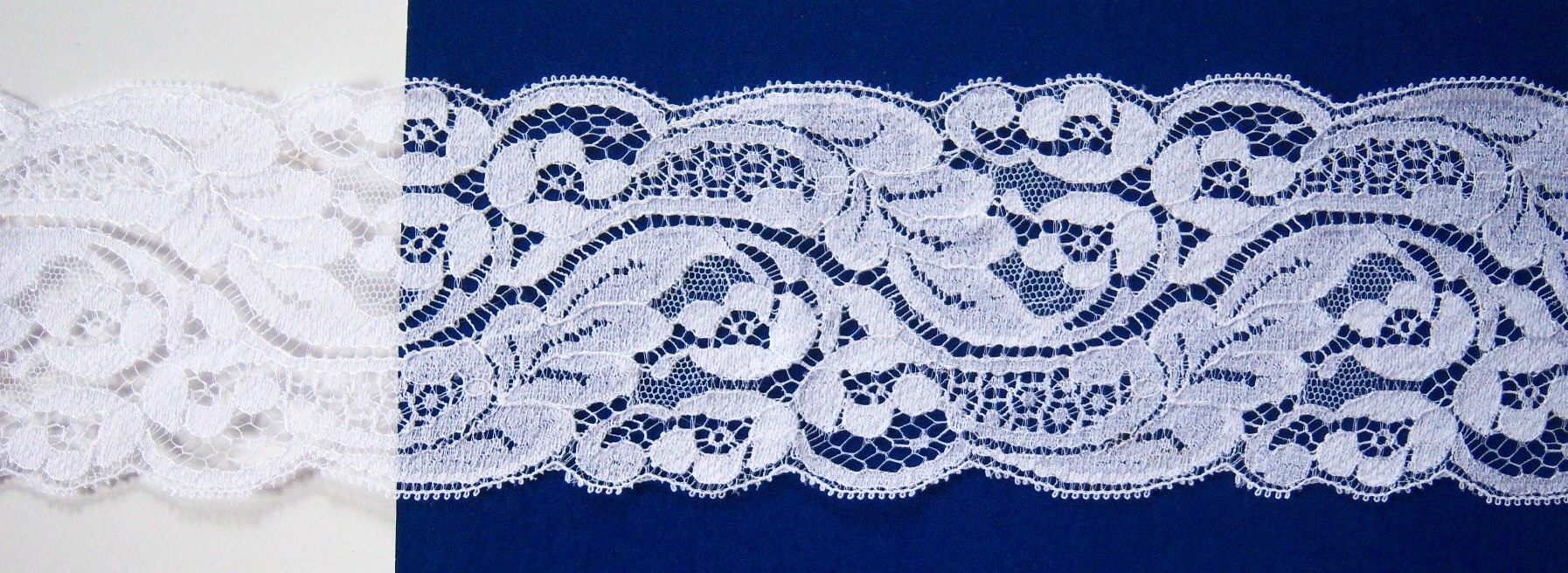White Nylon 3 1/4" Lace