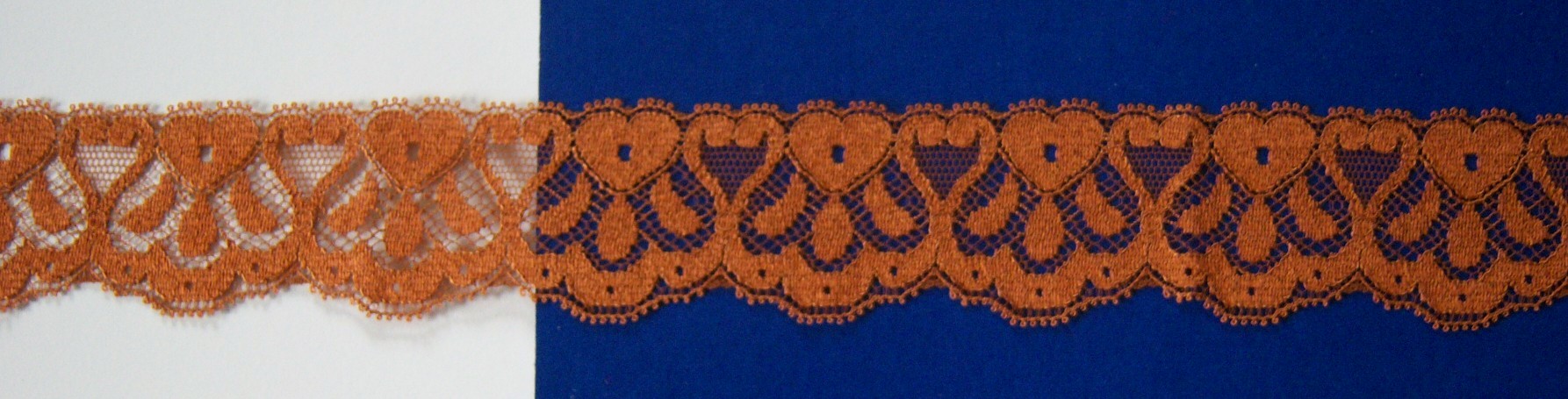 Rust 1 1/2" Nylon Lace