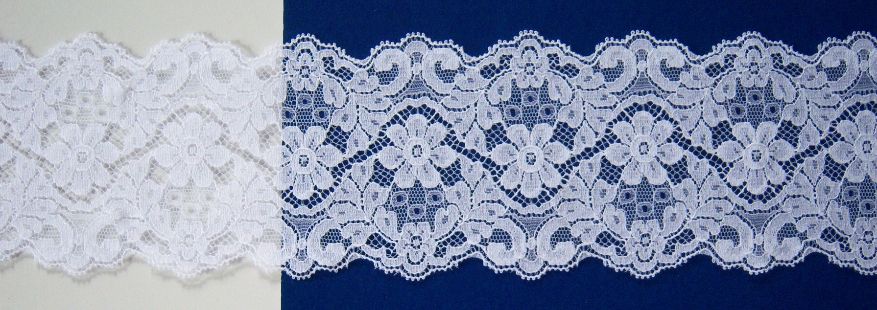 White 3 3/8" Lace