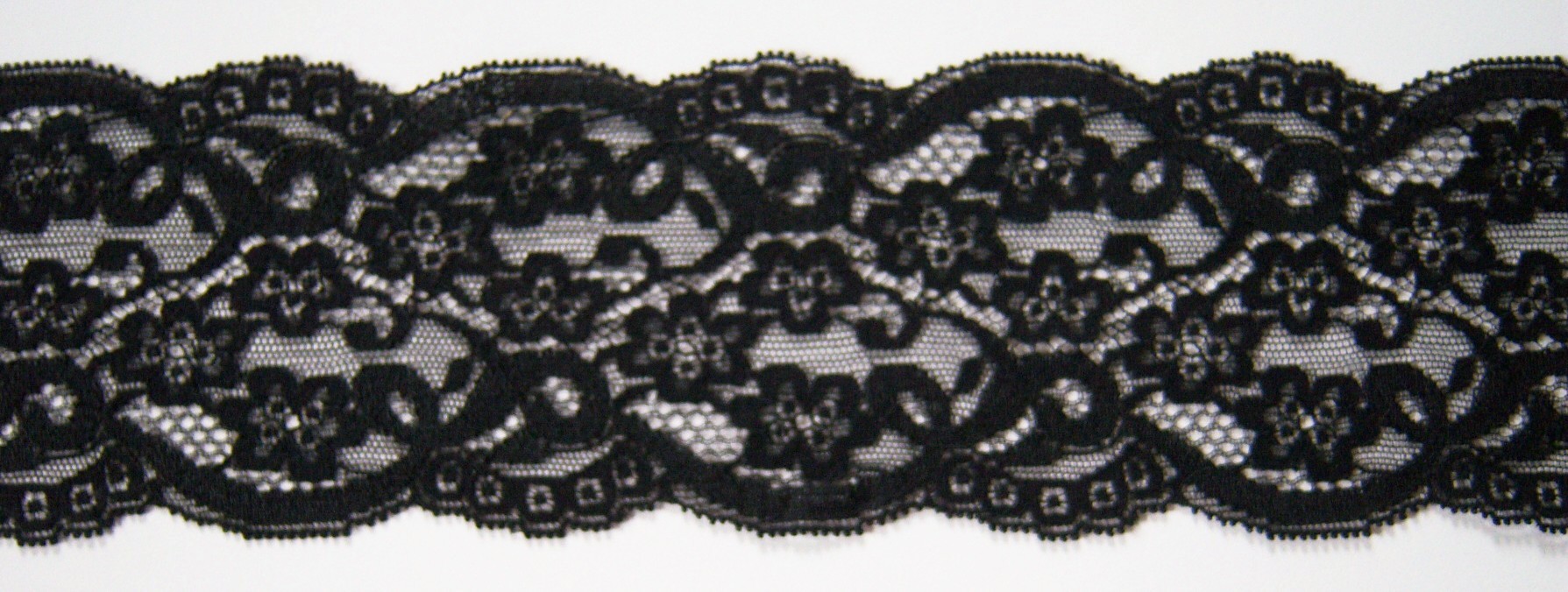 Black 3 1/4" Nylon Lace