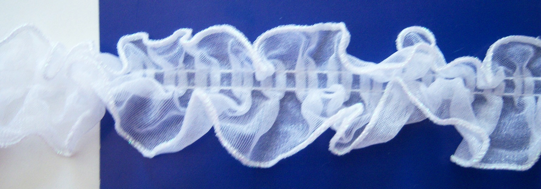 White 2" Ruffled Lace