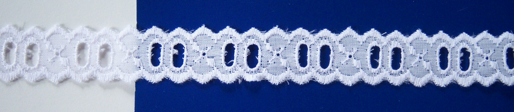 White 7/8" Entredeux Eyelet