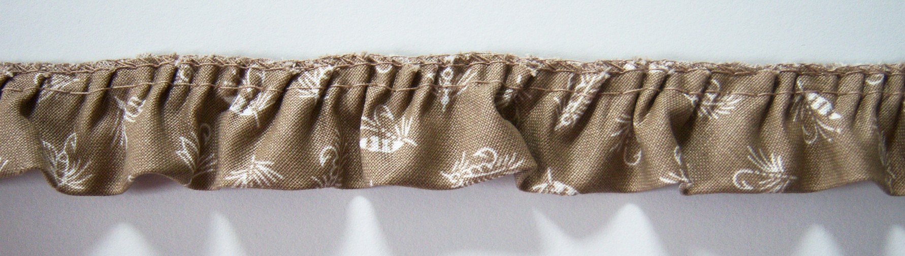 Taupe Print 1" Poly/Cotton