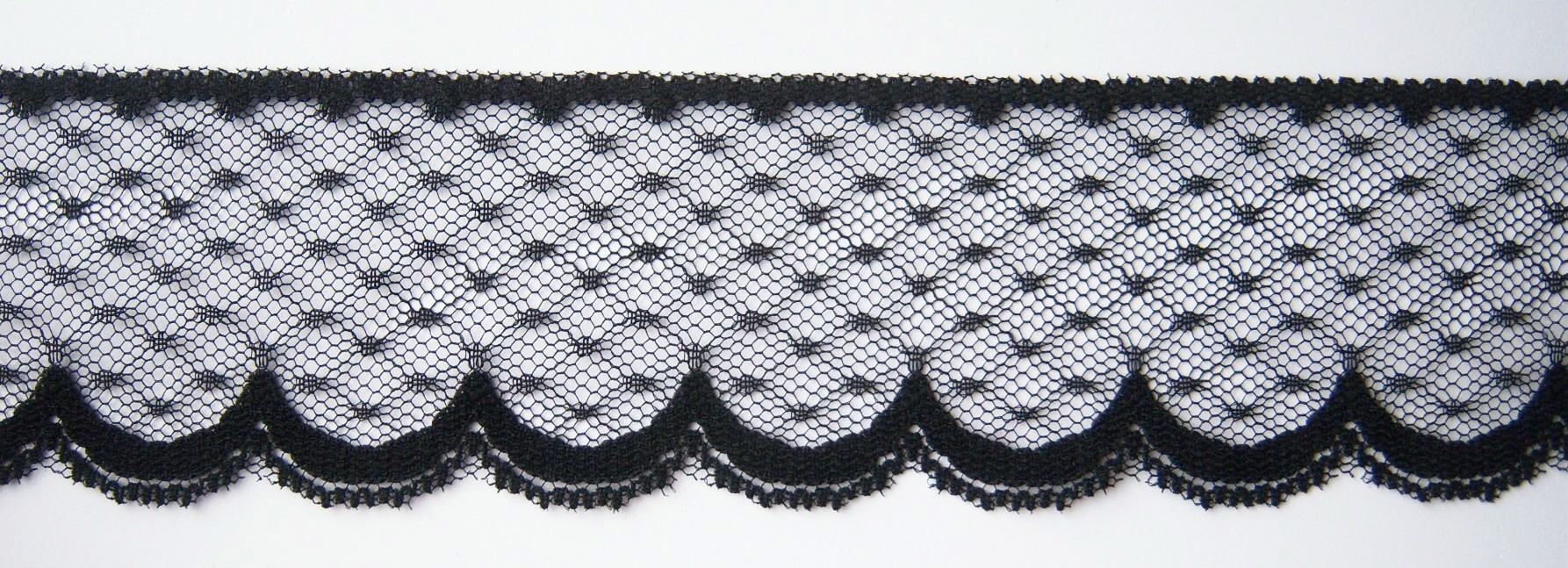 Black 2 1/8" Nylon Lace