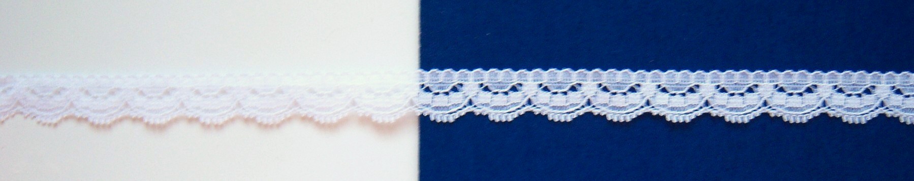 White 1/2" Nylon Lace