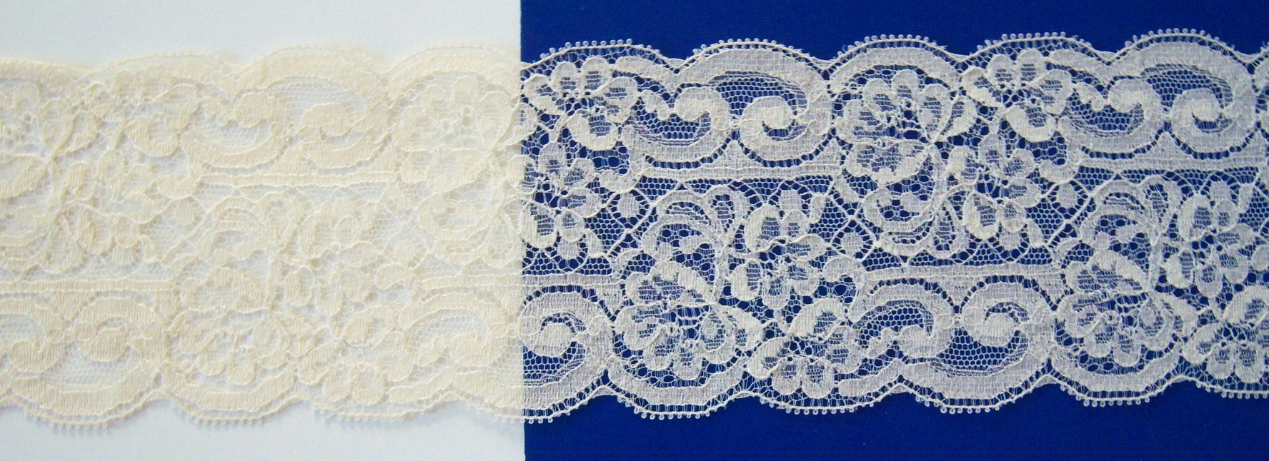 French Ecru Nylon 3 1/4" Lace