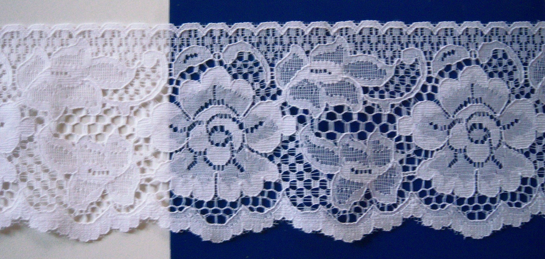 White 4 1/2" Nylon Lace