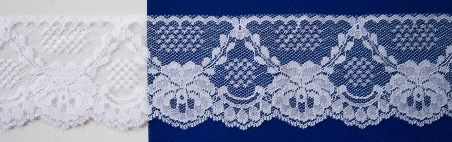 White 2 5/8" Nylon Lace