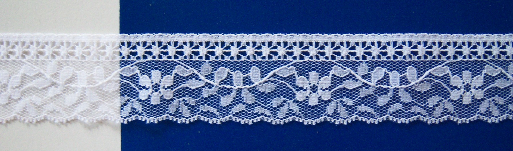 White 1 1/2" Nylon Lace