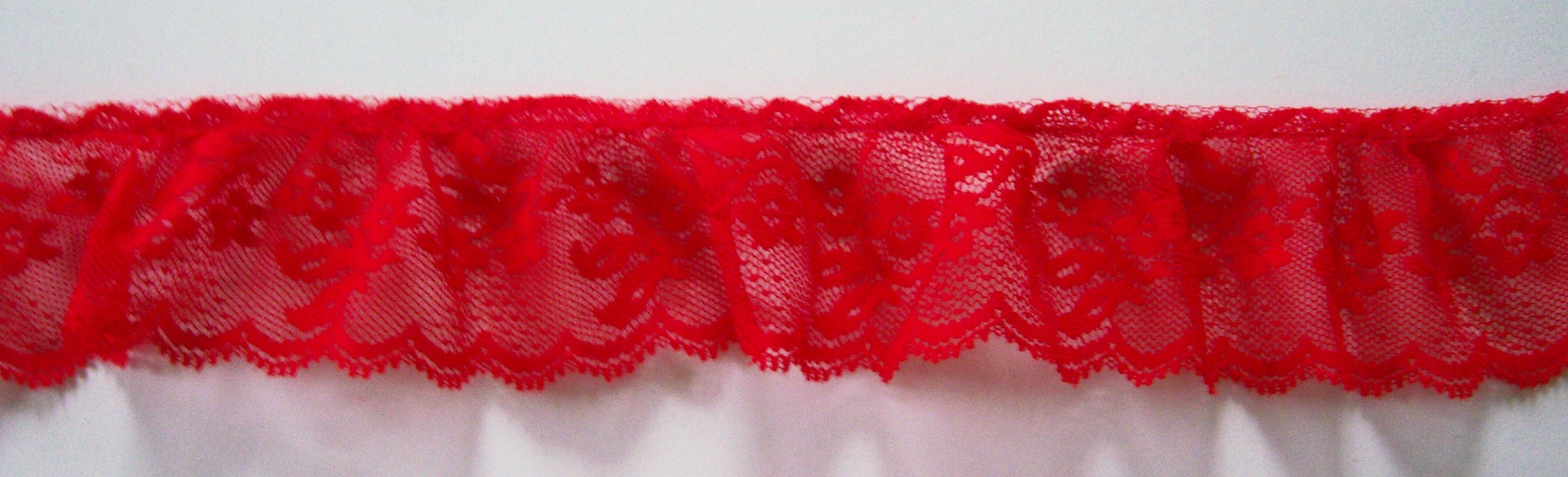 Red 2" Ruffled Lace