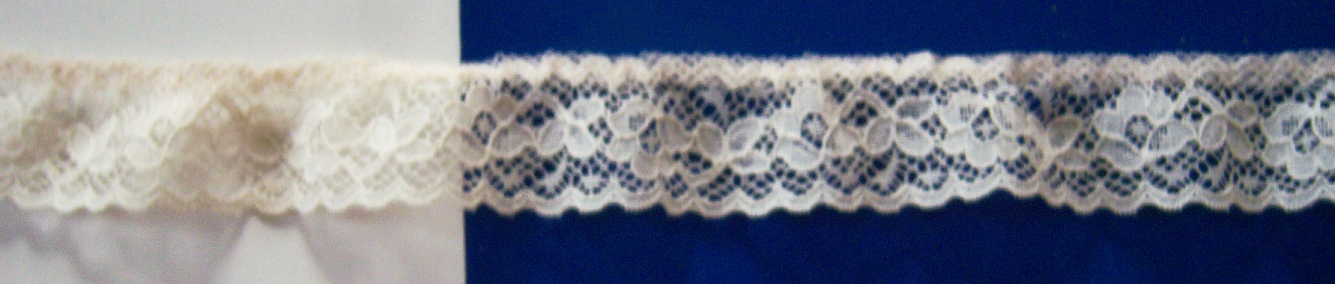 Light Ivory 1 1/8" Gathered Lace