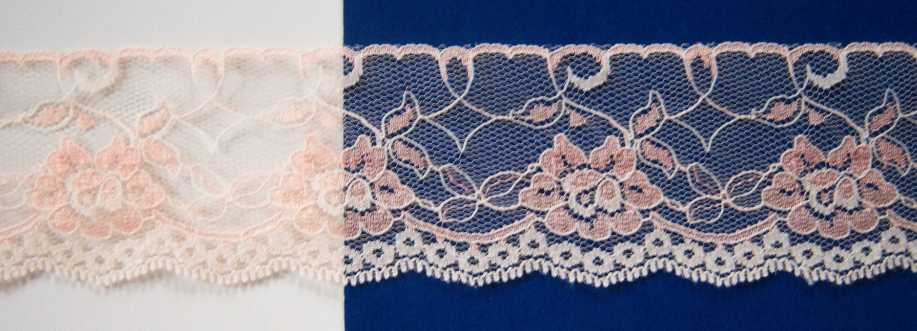Peach/Ecru 2 1/2 Inch Lace