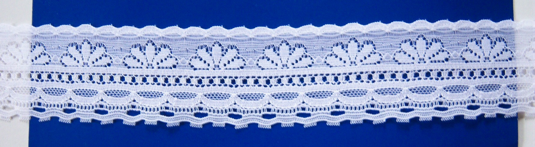 White  1 1/2" Nylon Lace