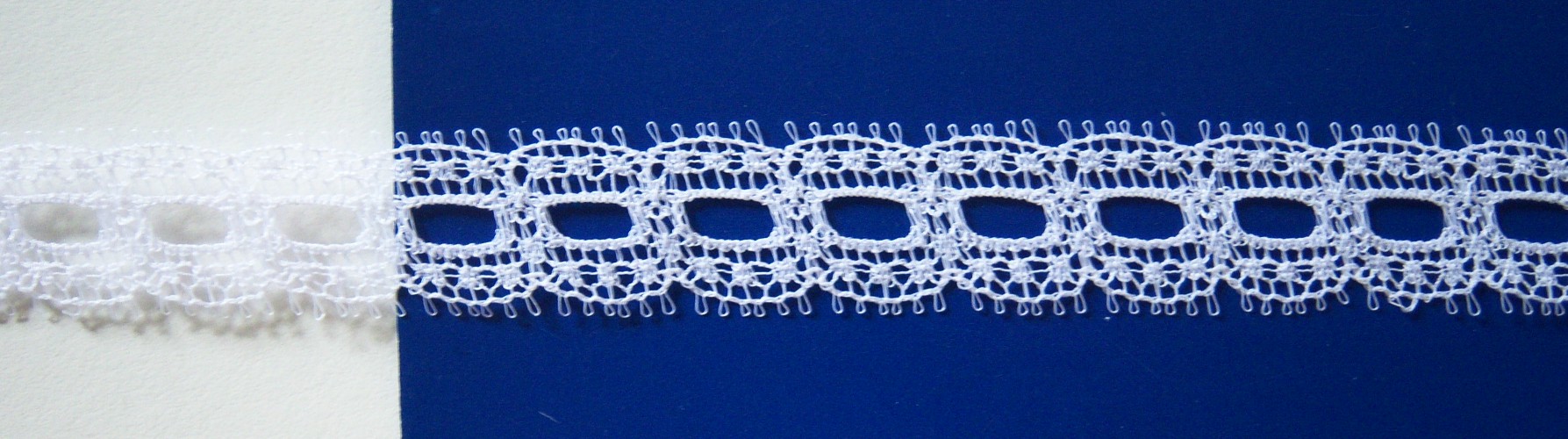 White 5/8" Nylon Lace