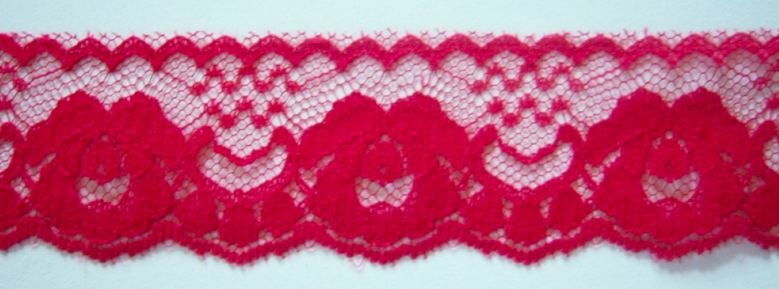 Enchanted Red 1 3/8" Lace