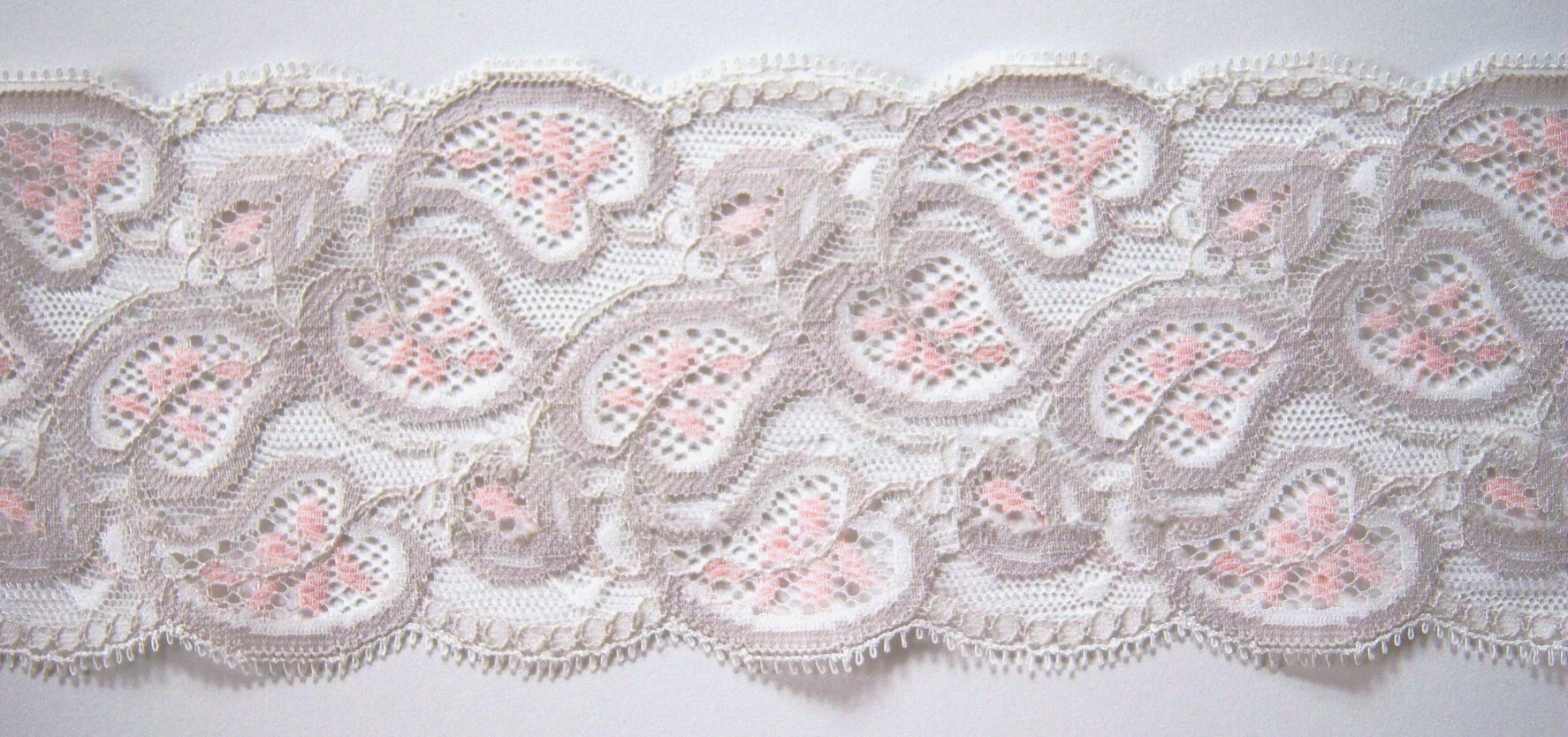 Raval Silver/Peach Lace