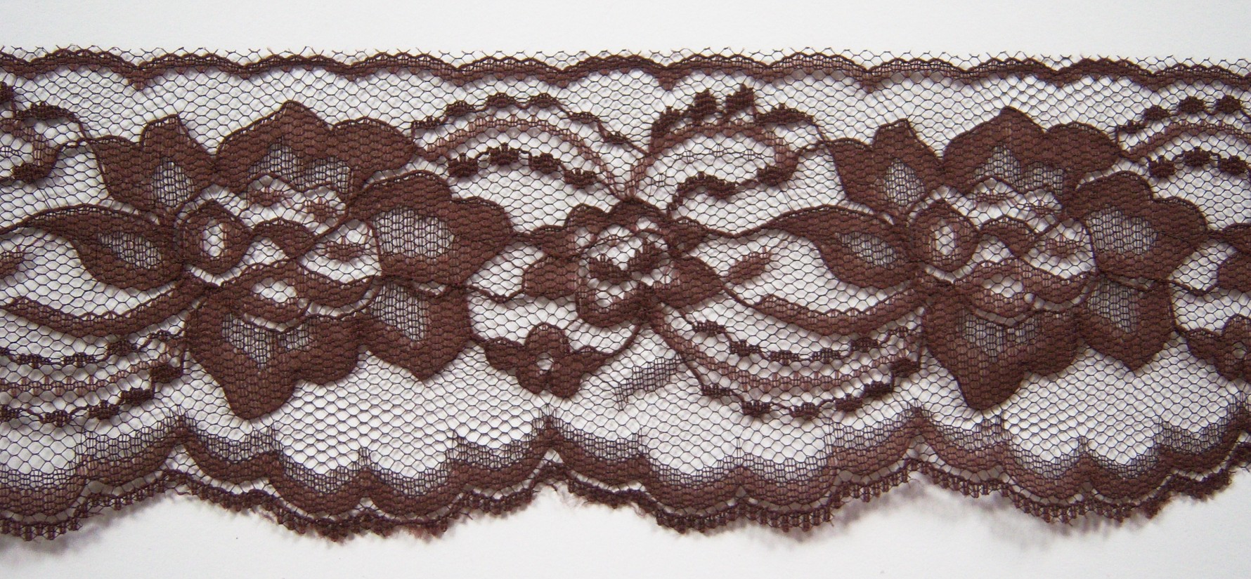 Chocolate 3" Nylon Lace