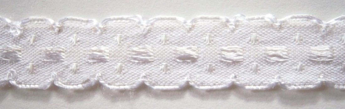 Ivory Brazil Imported 5/8 Inch Jacquard