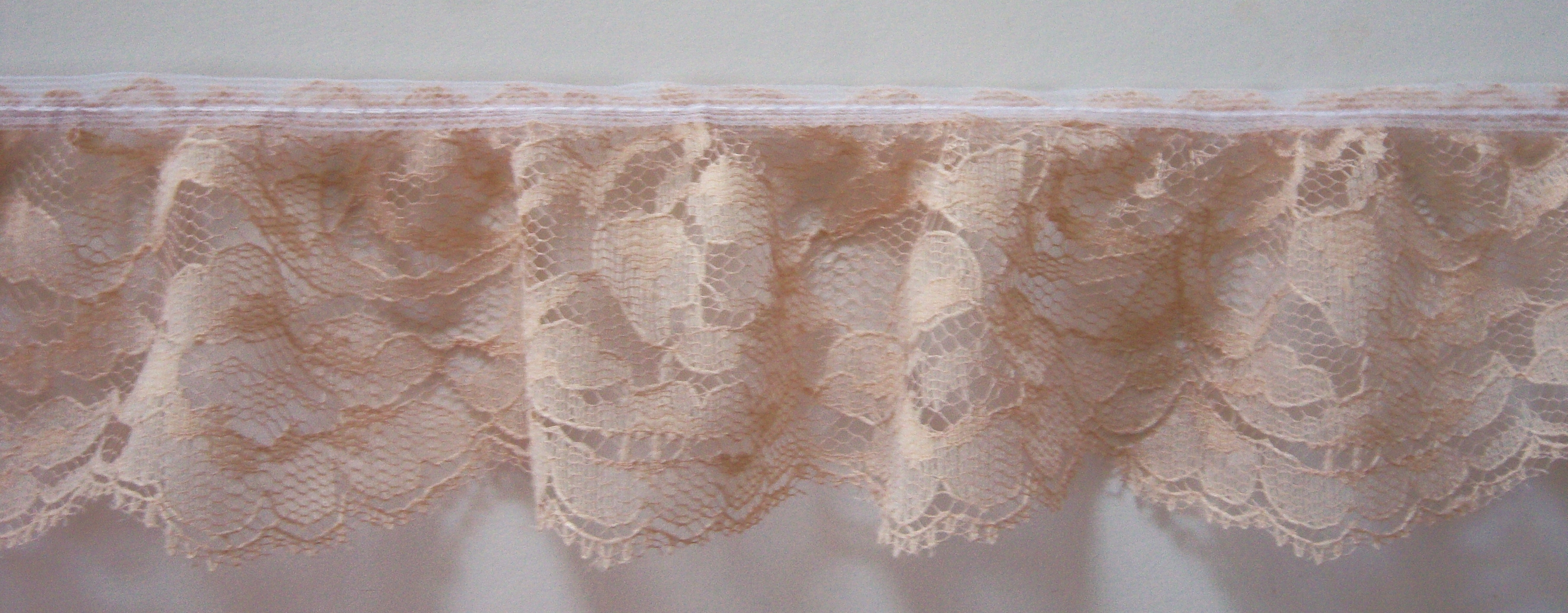 Nude 2 1/2" Ruffled Lace