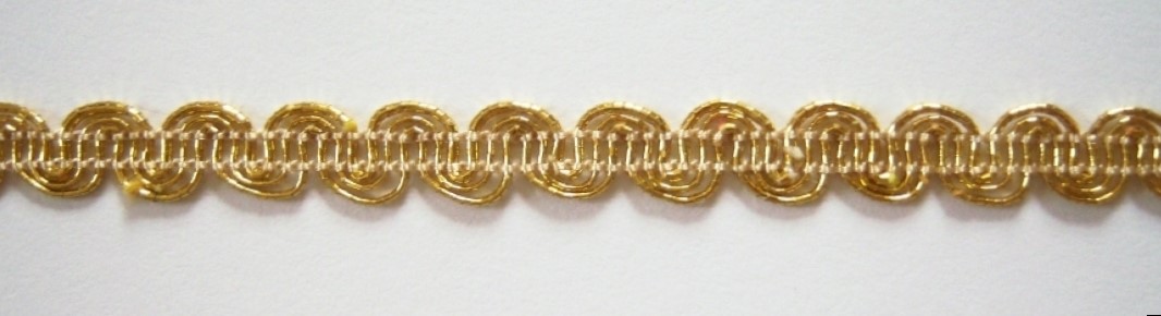 Gold Metallic Wavy 5/16" Trim
