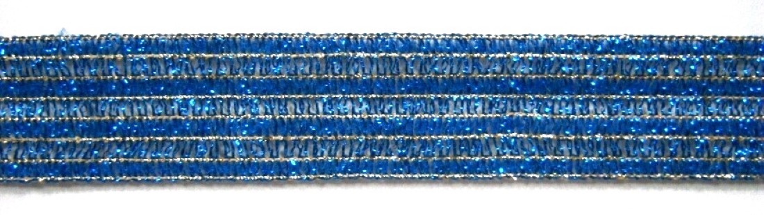 Sapphire/Gold Soft Mylar 7/8" Trim
