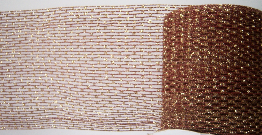 Burgundy/Gold Stretch n Shape 4" Trim