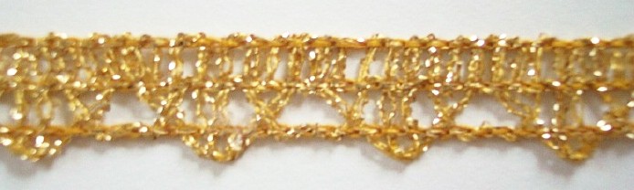 Gold 18kt Metallic 1/2" Cluny Trim