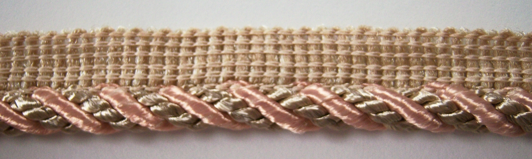 Tan/Peach 3/8" Striped Piping