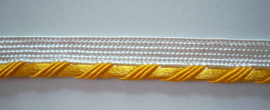White/Gold Piping