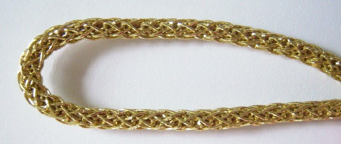Gold Chain 1/4" Metallic Cord