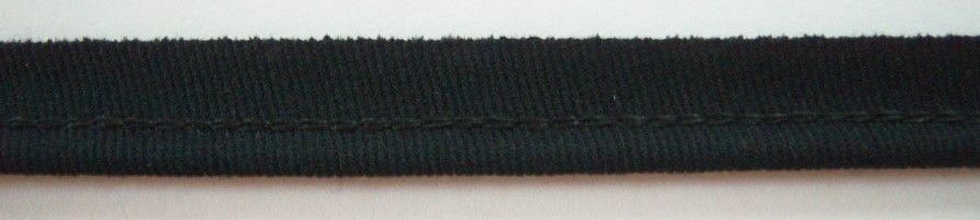 Black Wool 1/2" Piping