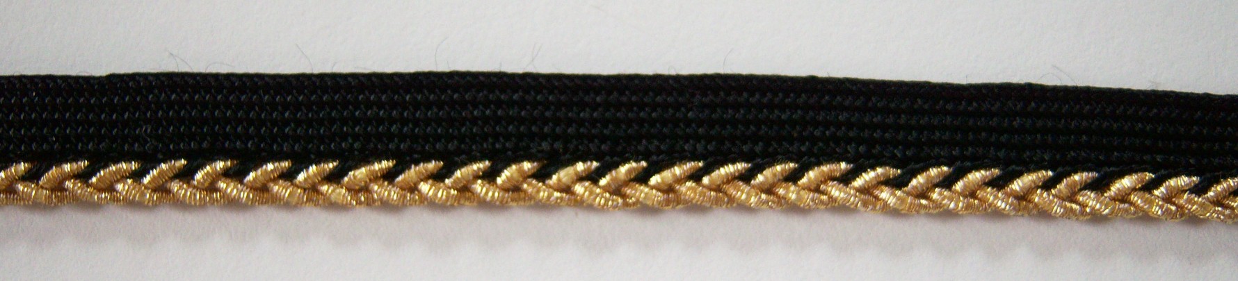 Mokuba Black/Gold 3/16" Piping
