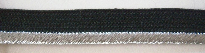 Black/Silver 5/32" Piping