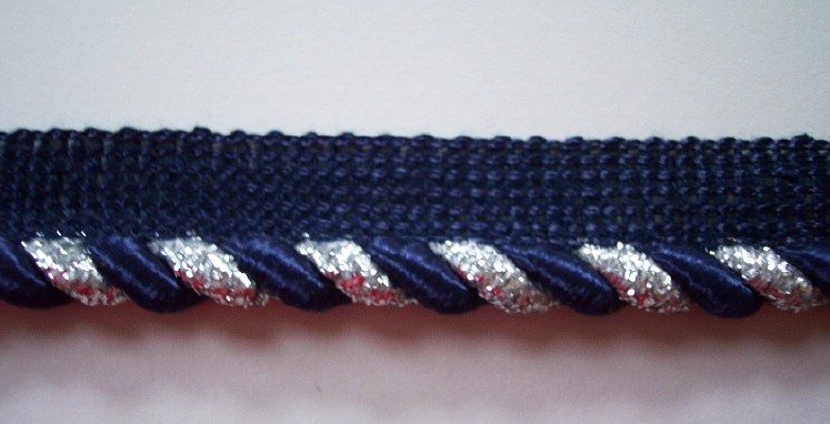 Navy/Silver 3/8" Piping