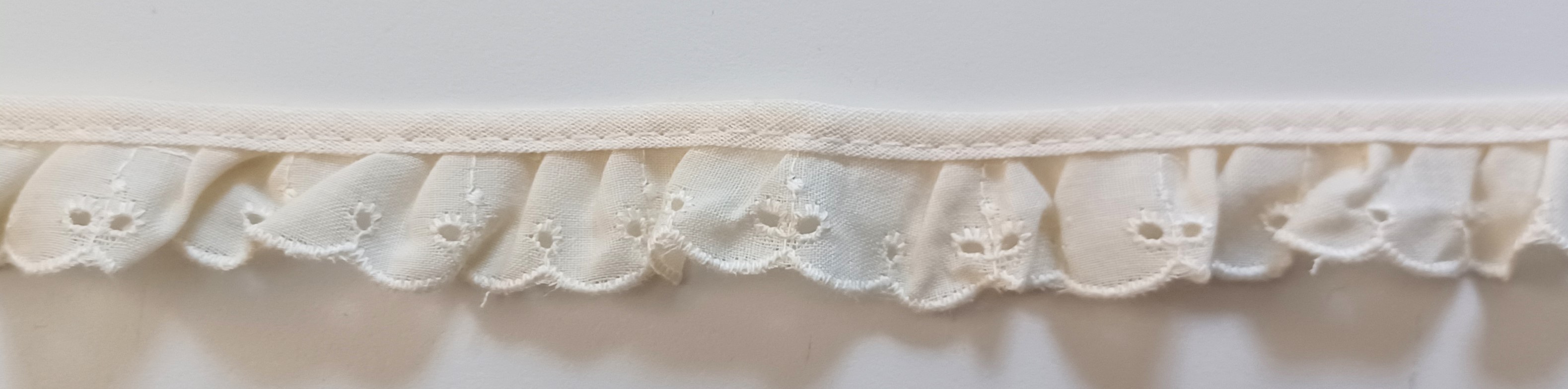 Ivory 7/8" Eyelet Lace