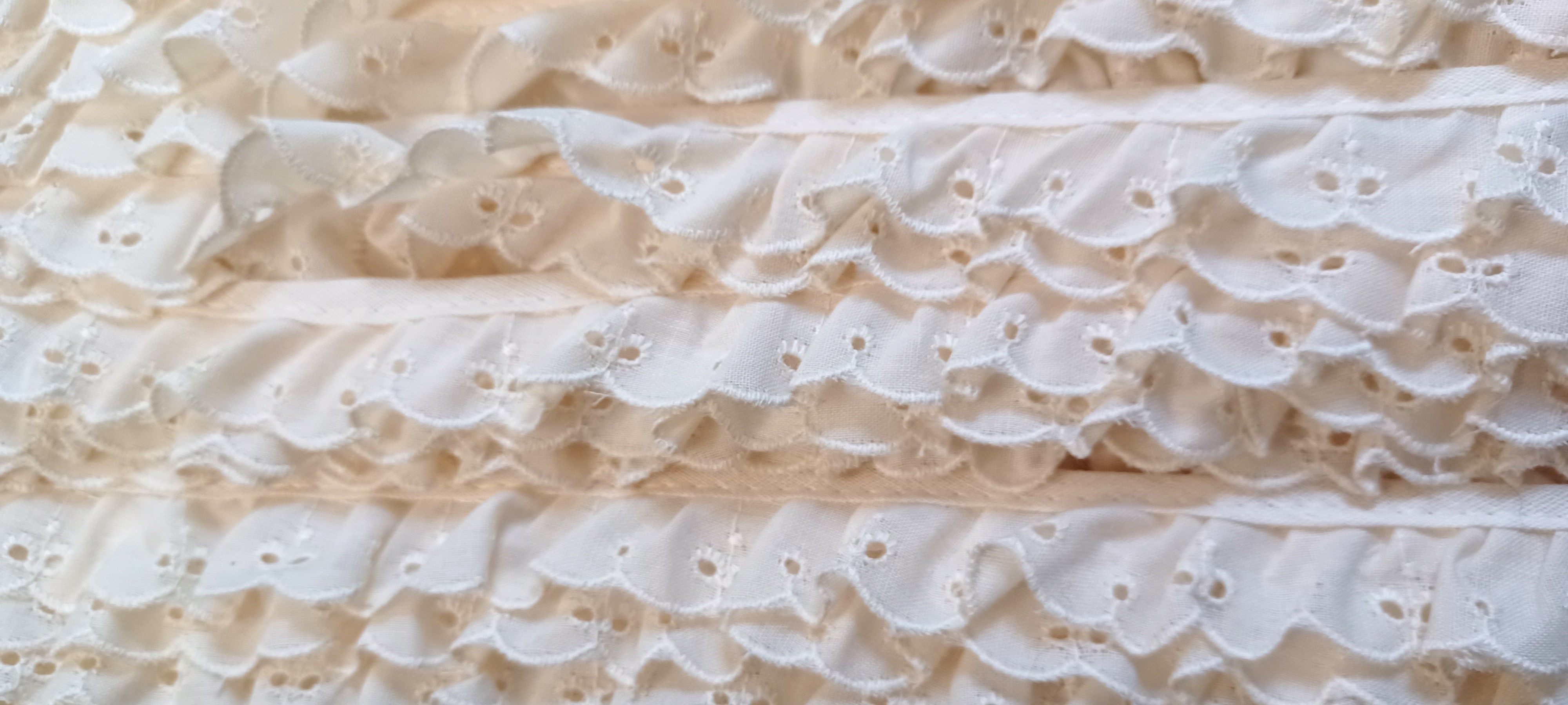 Ivory 7/8" Eyelet Lace