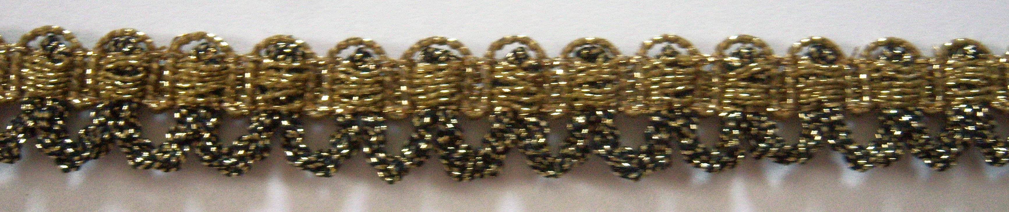 Gold Metallic/Black 9/16" Trim