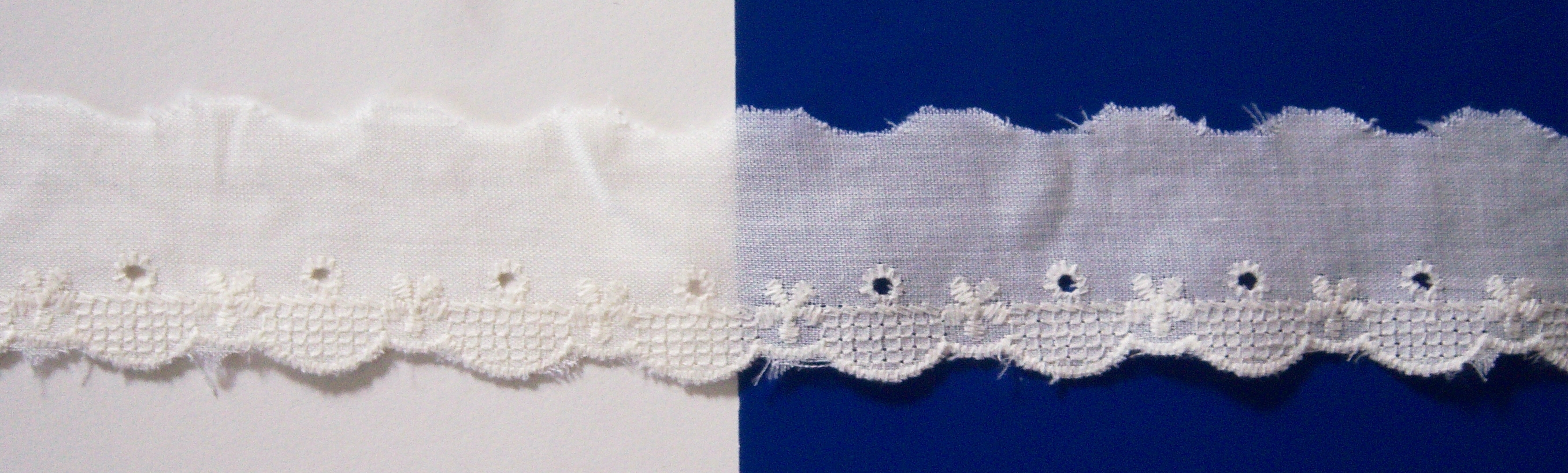 Candlelight 1 1/2" Poly/Cotton Eyelet