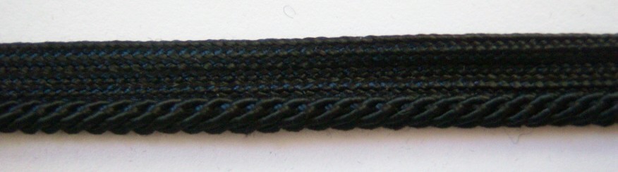 Black Ridged Piping