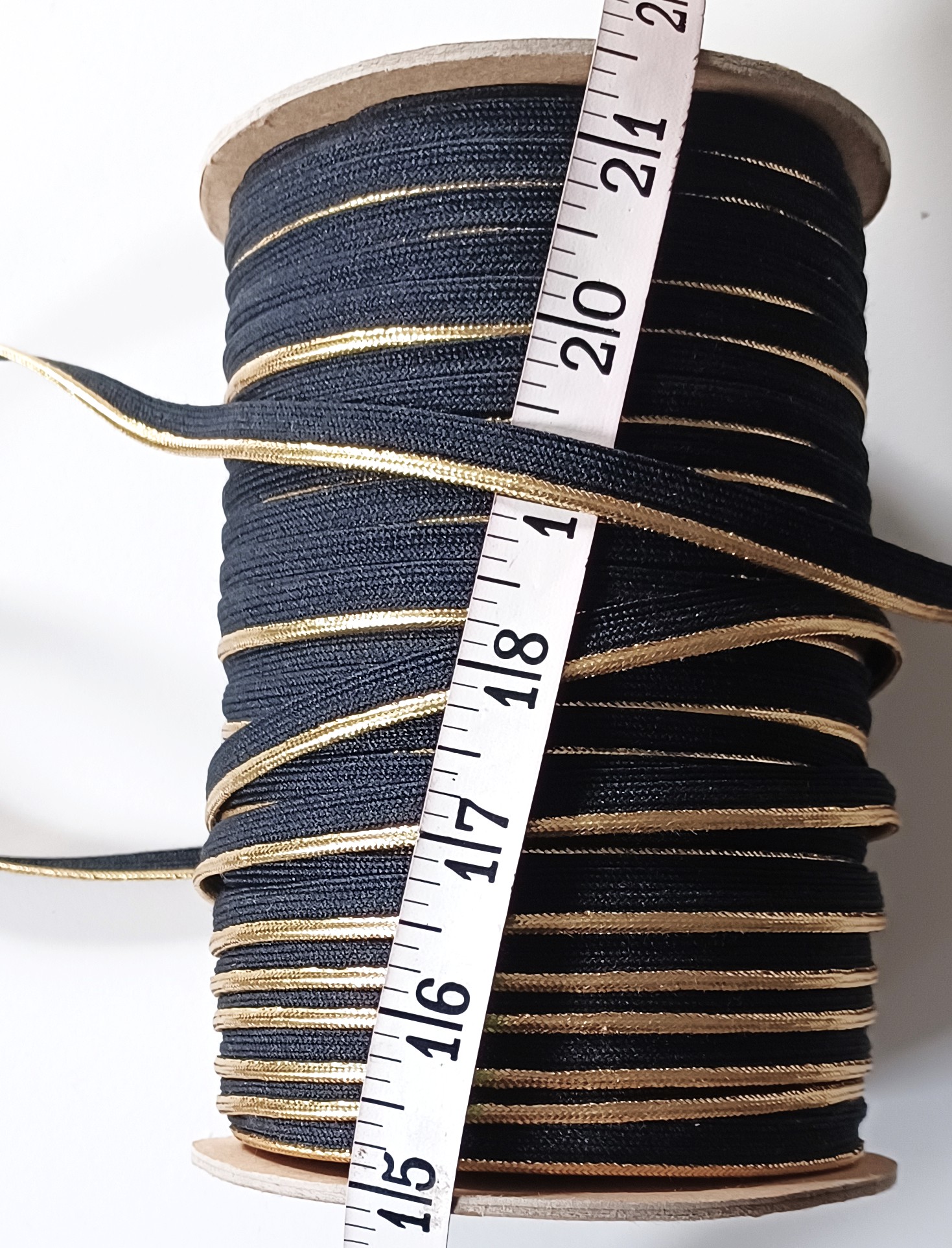 Black/Gold 1/8" Piping