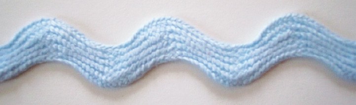 Baby Blue Velvety 1" Rick Rack