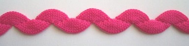 Carnation Pink Knit 1/2" Rick Rack