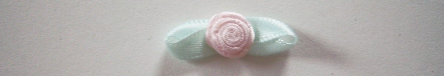 Off White/Mint Satin 1" Loop