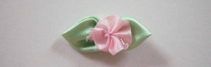 Pink Satin/Willow 1 1/4" Loop