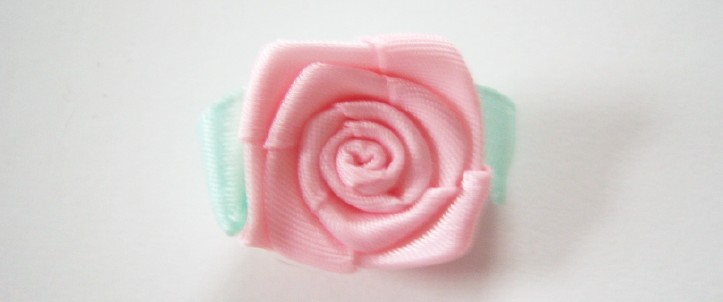 Pink Rose/Seamist Satin 1 1/4" Loop