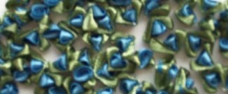 Antique Blue 1/4" Bud/Fern Loop