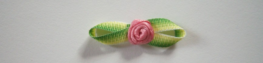 Dusty Rose Satin Rose/Ombre 1" Loop