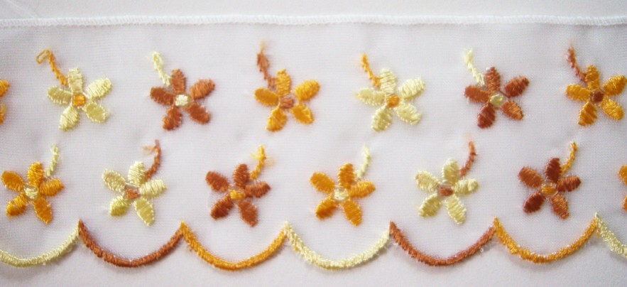 White/Yellow/Gold/Sienna Organza